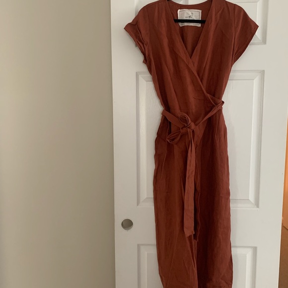 Not Perfect Linen Torino Wide Leg Maxi Jumpsuit - Picture 1 of 4